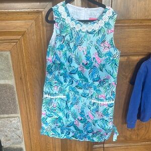 Lilly Pulitzer Sleeveless Dress with White Accents
